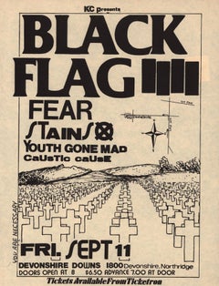 Retro Raymond Pettibon Black Flag 1981 (Raymond Pettibon punk art)