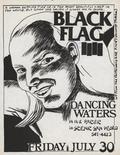 Retro Raymond Pettibon Black Flag 1982 (Raymond Pettibon prints) 