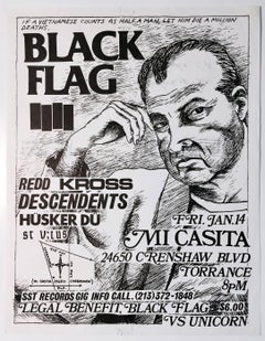 Retro Raymond Pettibon Black Flag 1983