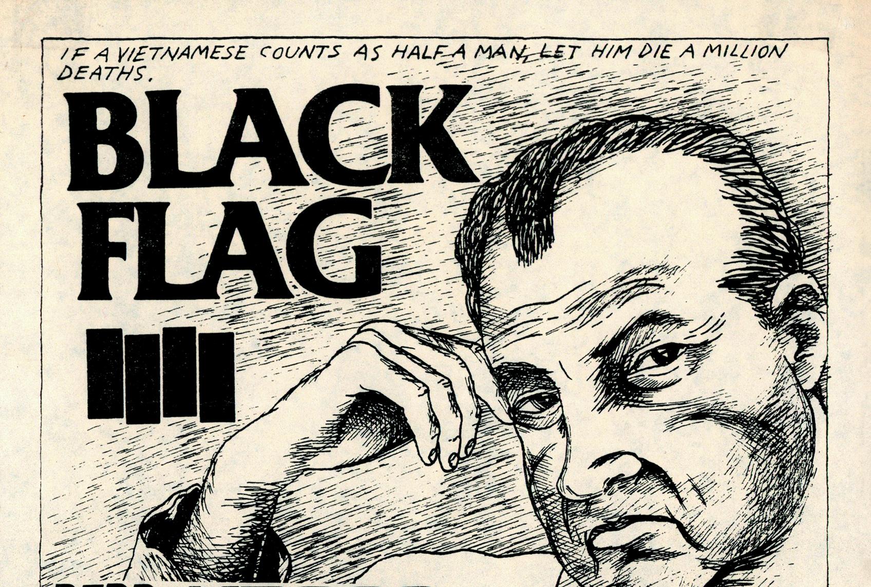 Raymond Pettibon Black Flag 1983 (Raymond Pettibon punk flyer) For Sale 1