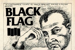 Raymond Pettibon Black Flag 1983 (Raymond Pettibon punk flyer)
