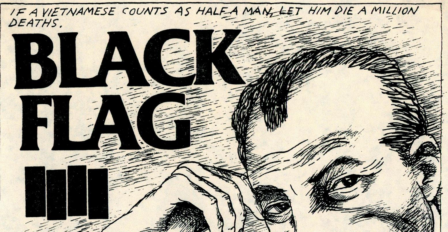 Raymond Pettibon Black Flag 1983 (Raymond Pettibon punk flyer) For Sale 2