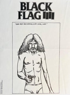 Retro Raymond Pettibon Black Flag 1985 (Raymond Pettibon punk art)