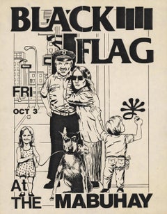 Raymond Pettibon Black Flag Flyer (early Raymond Pettibon)