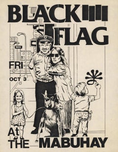 Vintage Raymond Pettibon Black Flag Flyer (early Raymond Pettibon) 