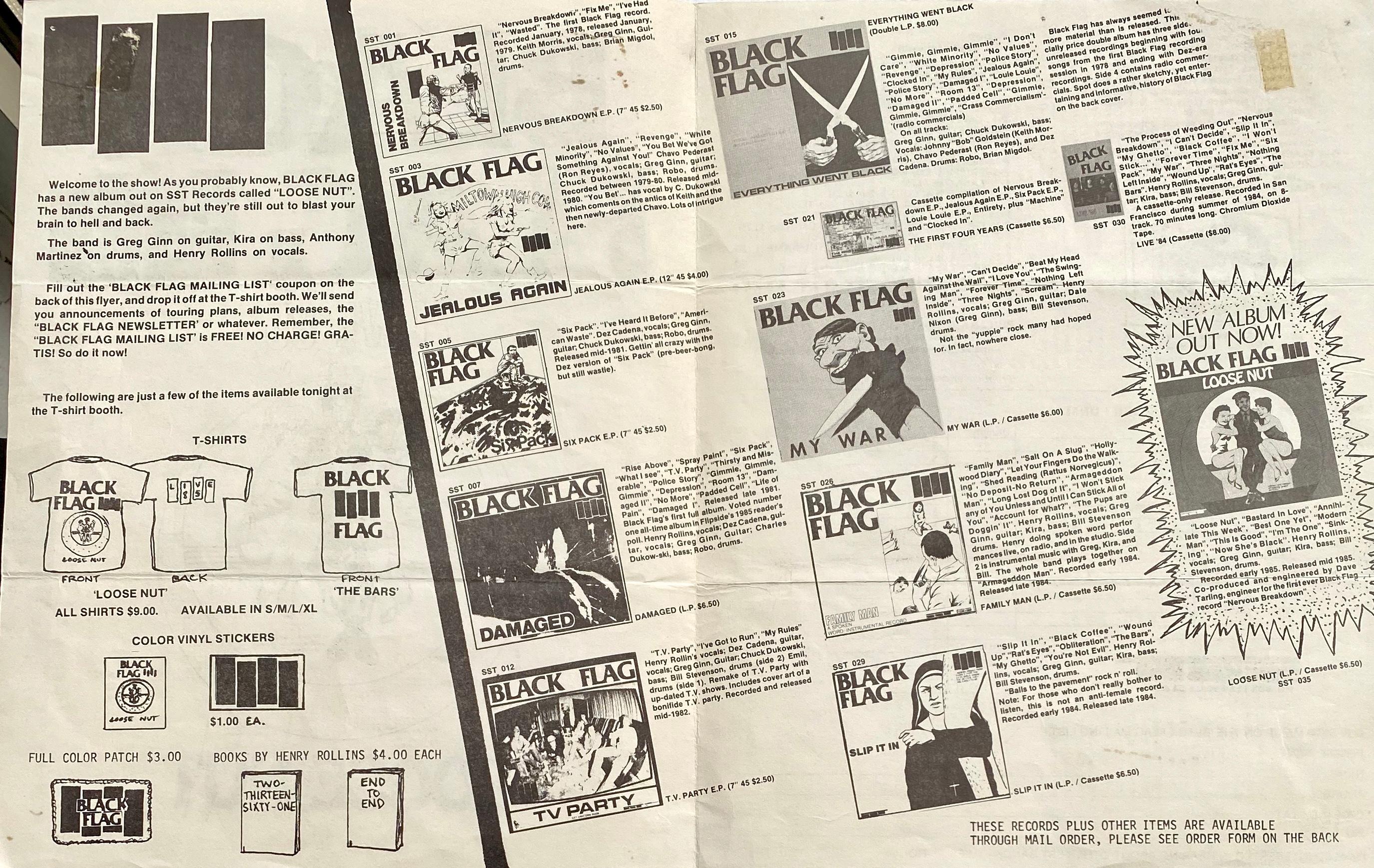 Raymond Pettibon Black Flag Live ‘85 (Raymond Pettibon Black Flag) 1