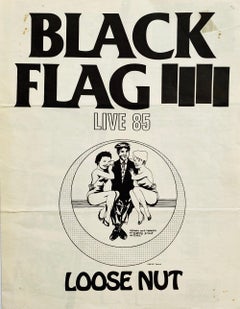 Vintage Raymond Pettibon Black Flag Live ‘85 (Raymond Pettibon Black Flag)