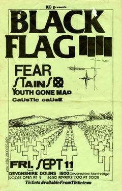 Vintage Raymond Pettibon, Black Flag (Pettibon prints)