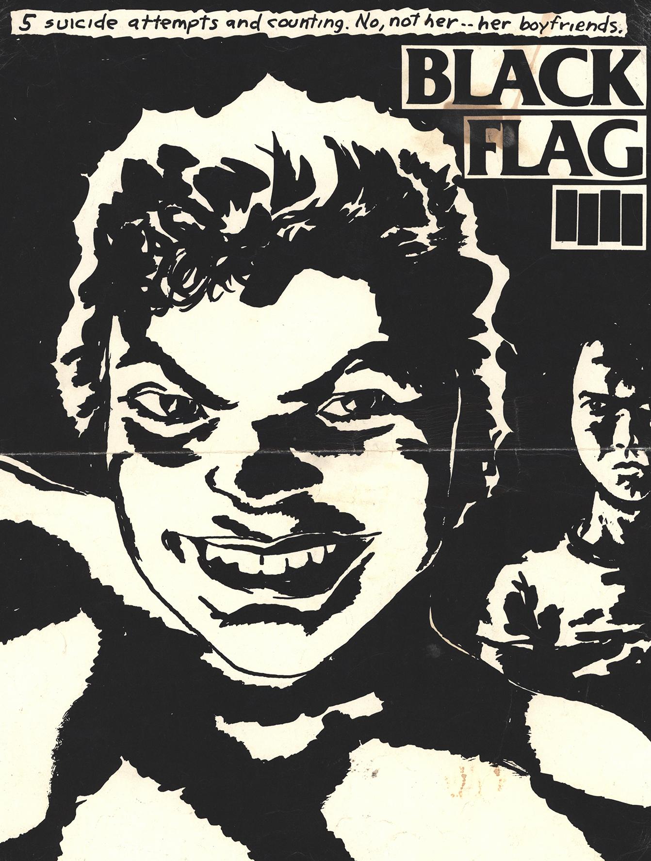 Raymond Pettibon Black Flag poster (Raymond Pettibon punk) For Sale 1