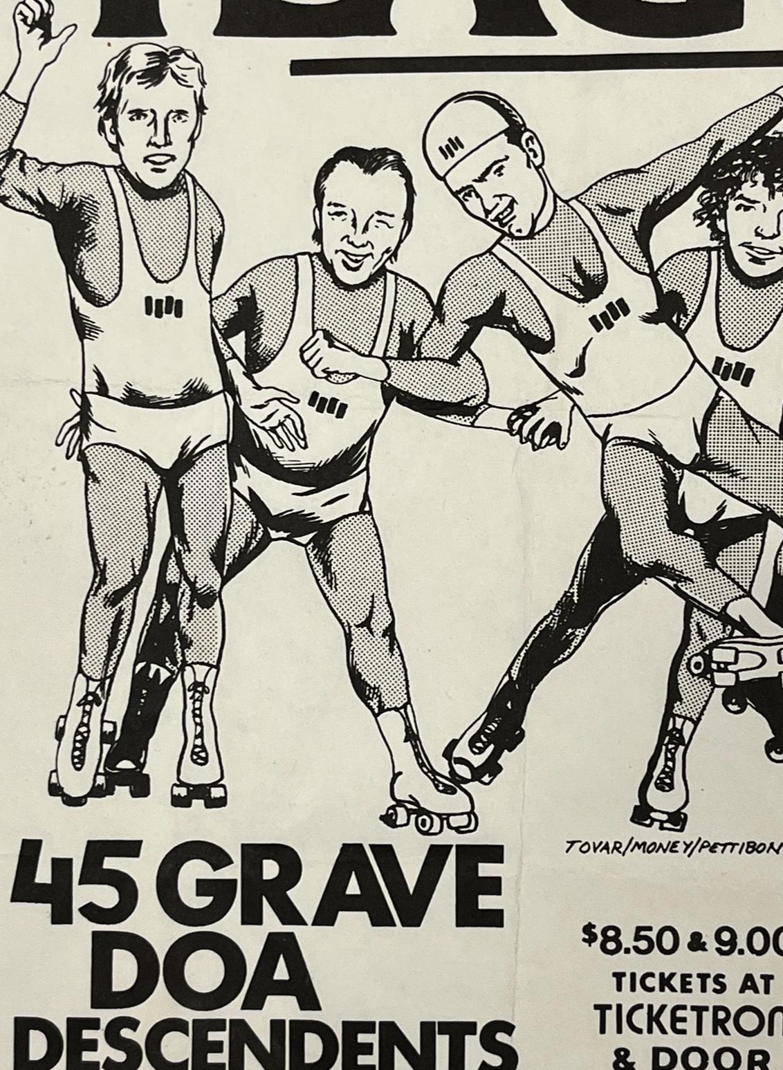 Raymond Pettibon Black Flag flyer 1982 (Raymond Pettibon punk flyer) For Sale 3