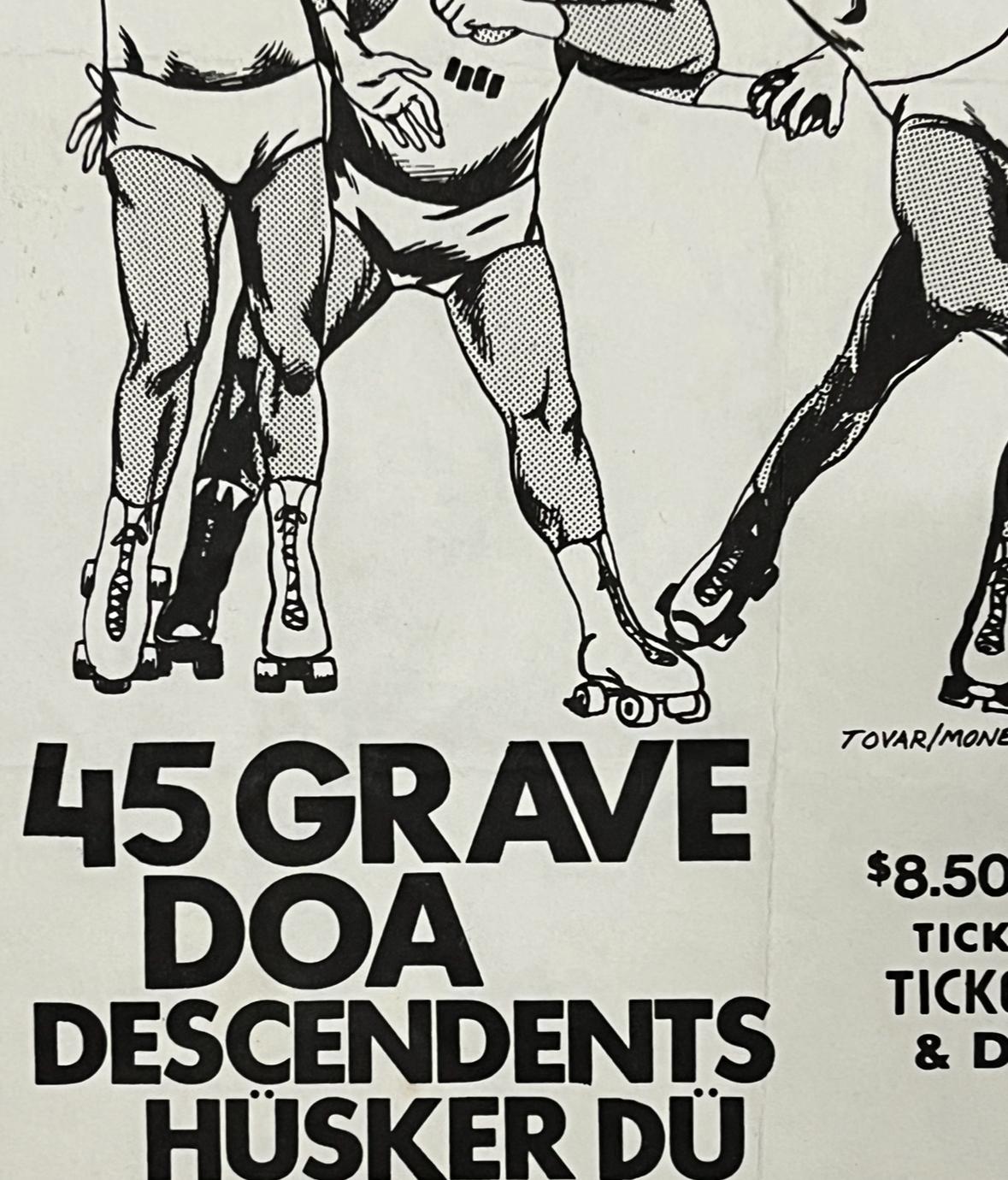 Raymond Pettibon Black Flag flyer 1982 (Raymond Pettibon punk flyer) For Sale 4