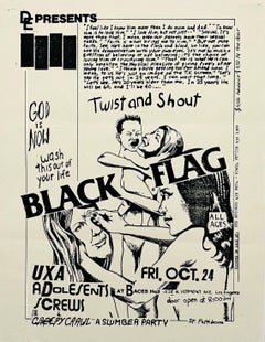 Raymond Pettibon Black Flag Flyer (early Raymond Pettibon)