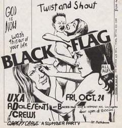 Raymond Pettibon Black Flag punk flyer (Raymond Pettibon Punk)
