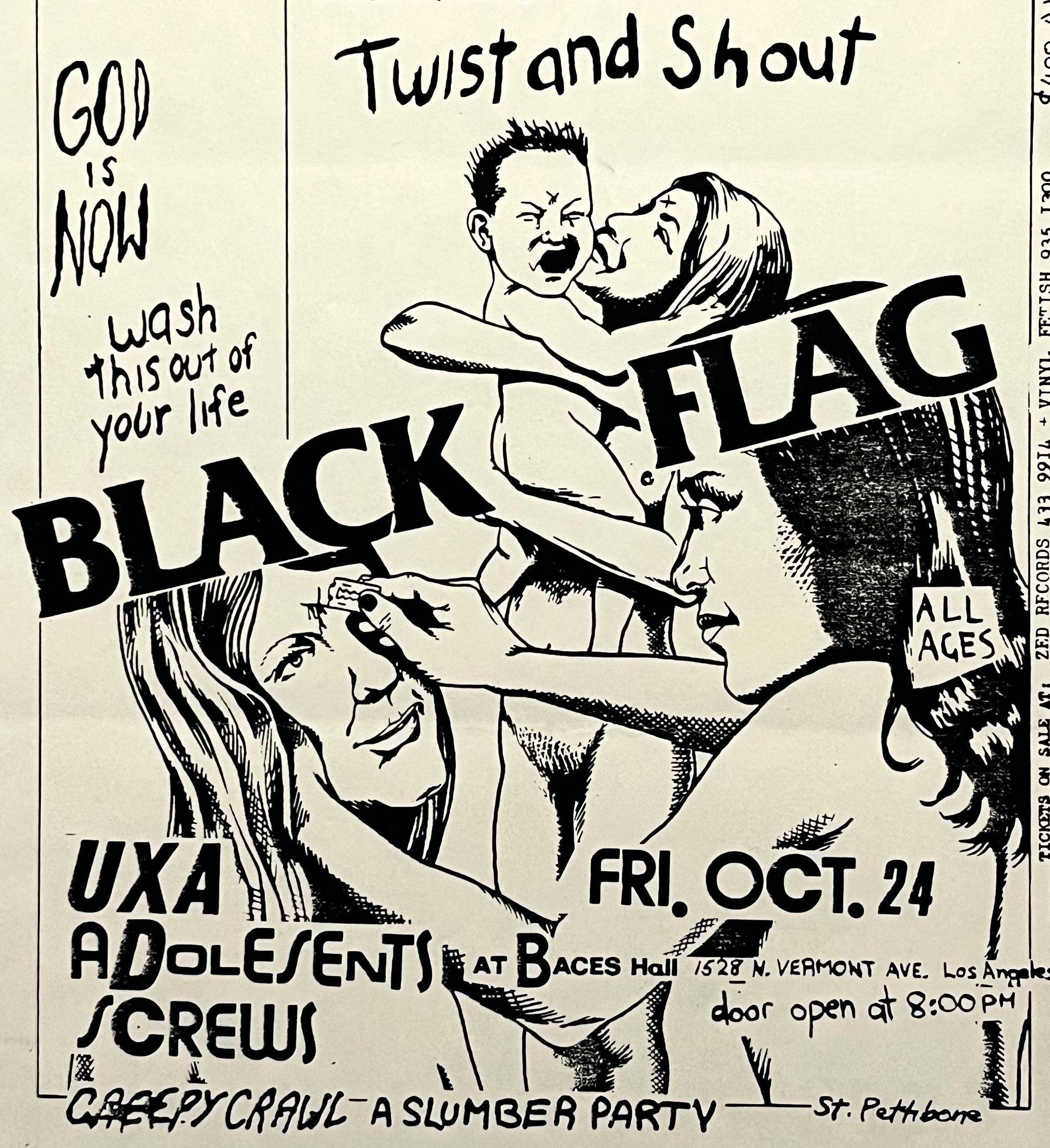 Raymond Pettibon Black Flag punk flyer (Raymond Pettibon Punk)  For Sale 3