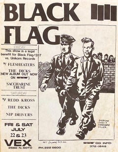 Vintage Raymond Pettibon for Black Flag (Raymond Pettibon prints) 