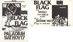 Raymond Pettibon illustrated Punk Flyers 1982/1984 (Pettibon Black Flag)