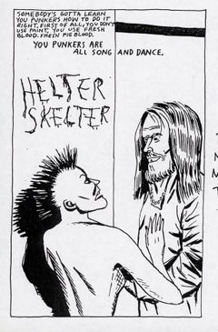 Raymond Pettibon illustrated Punk flyer 1996 (Raymond Pettibon ounk)