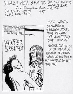 Raymond Pettibon folleto ilustrado Punk 1996 (Raymond Pettibon ounk)