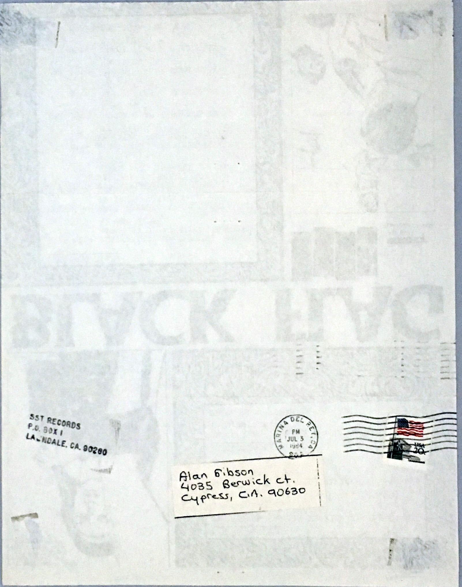 Raymond Pettibon illustrated Punk flyer (early Raymond Pettibon) 2