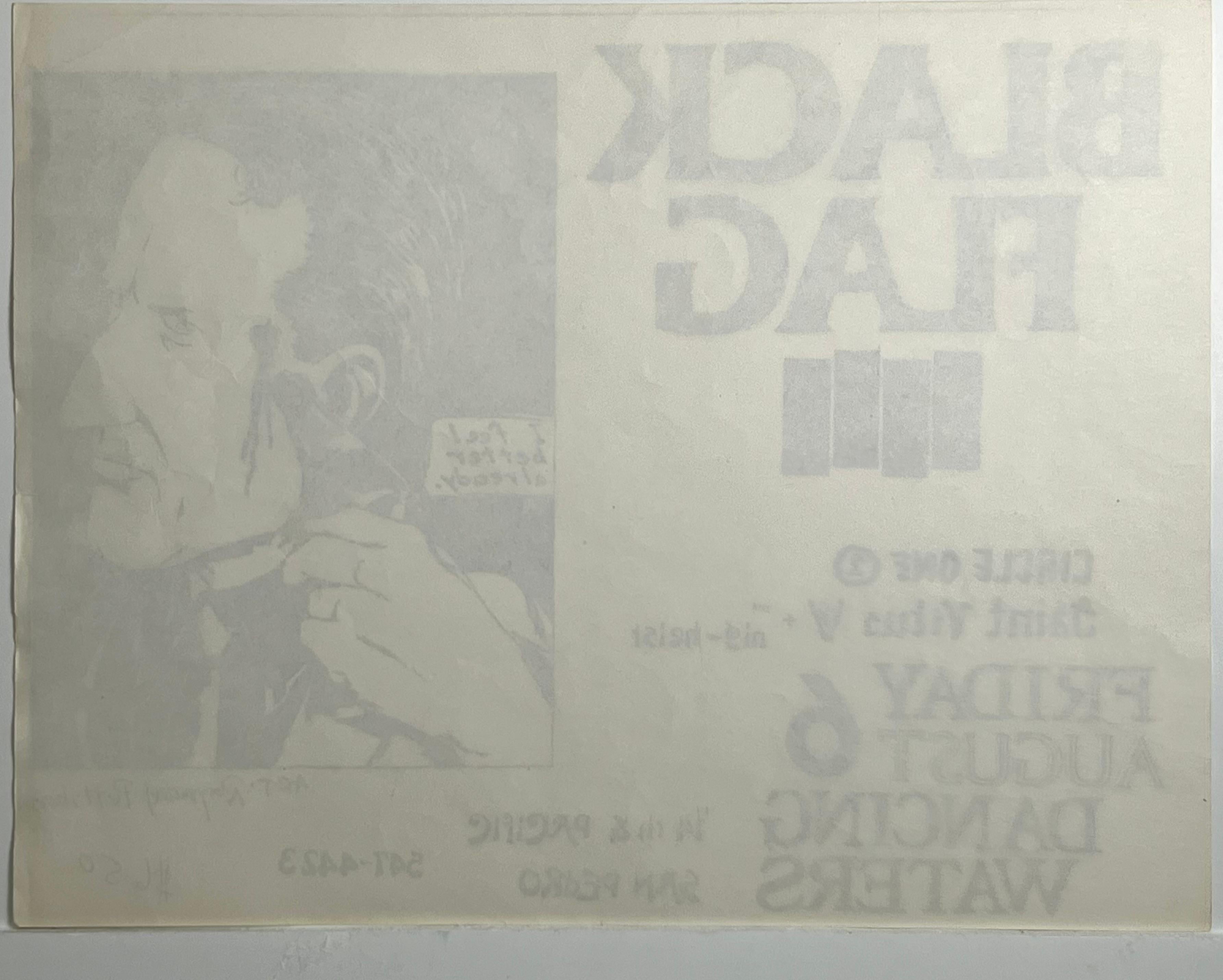 Raymond Pettibon Illustrated Punk Flyer (Raymond Pettibon Black Flag) For Sale 1