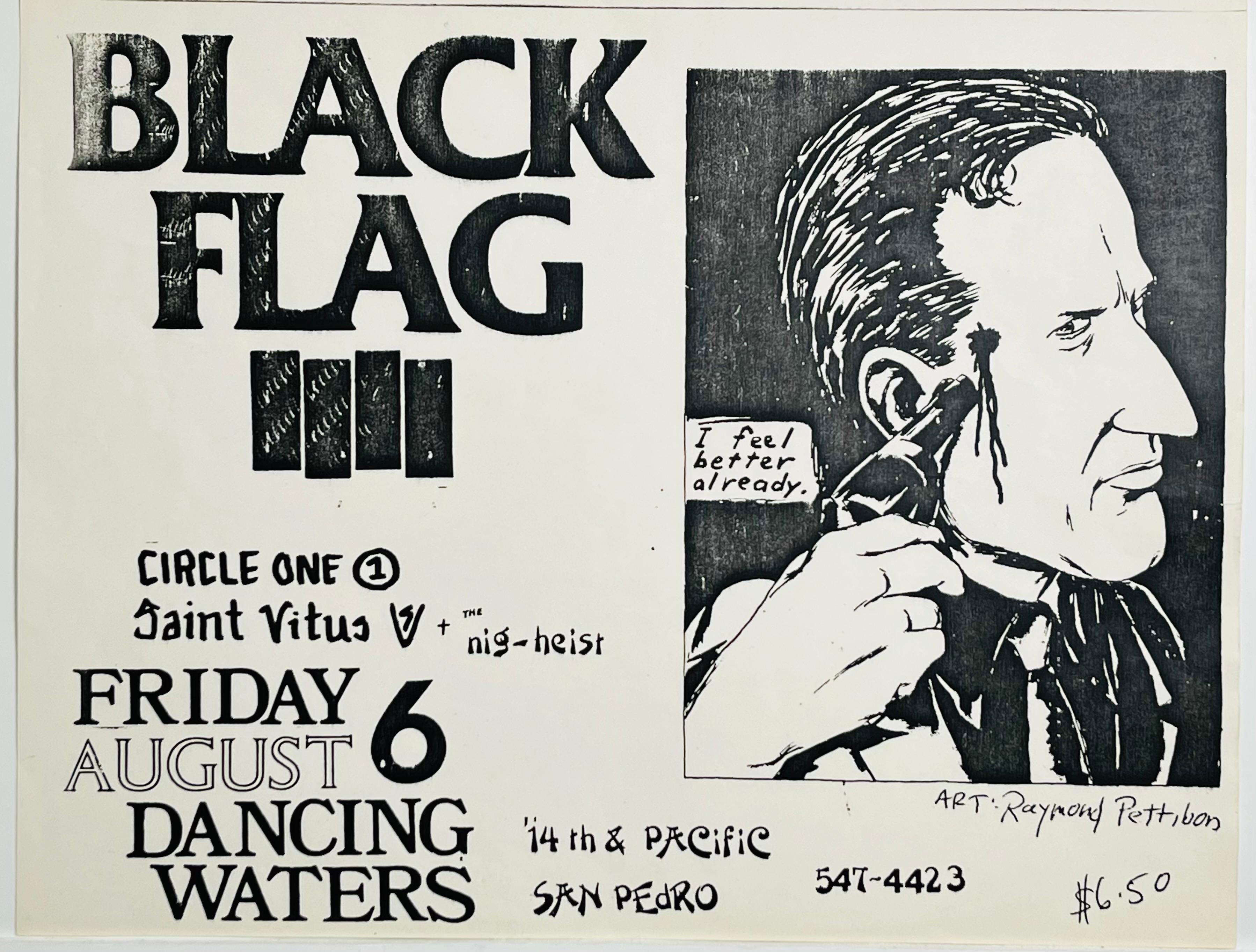 Who made Black Flag album covers?