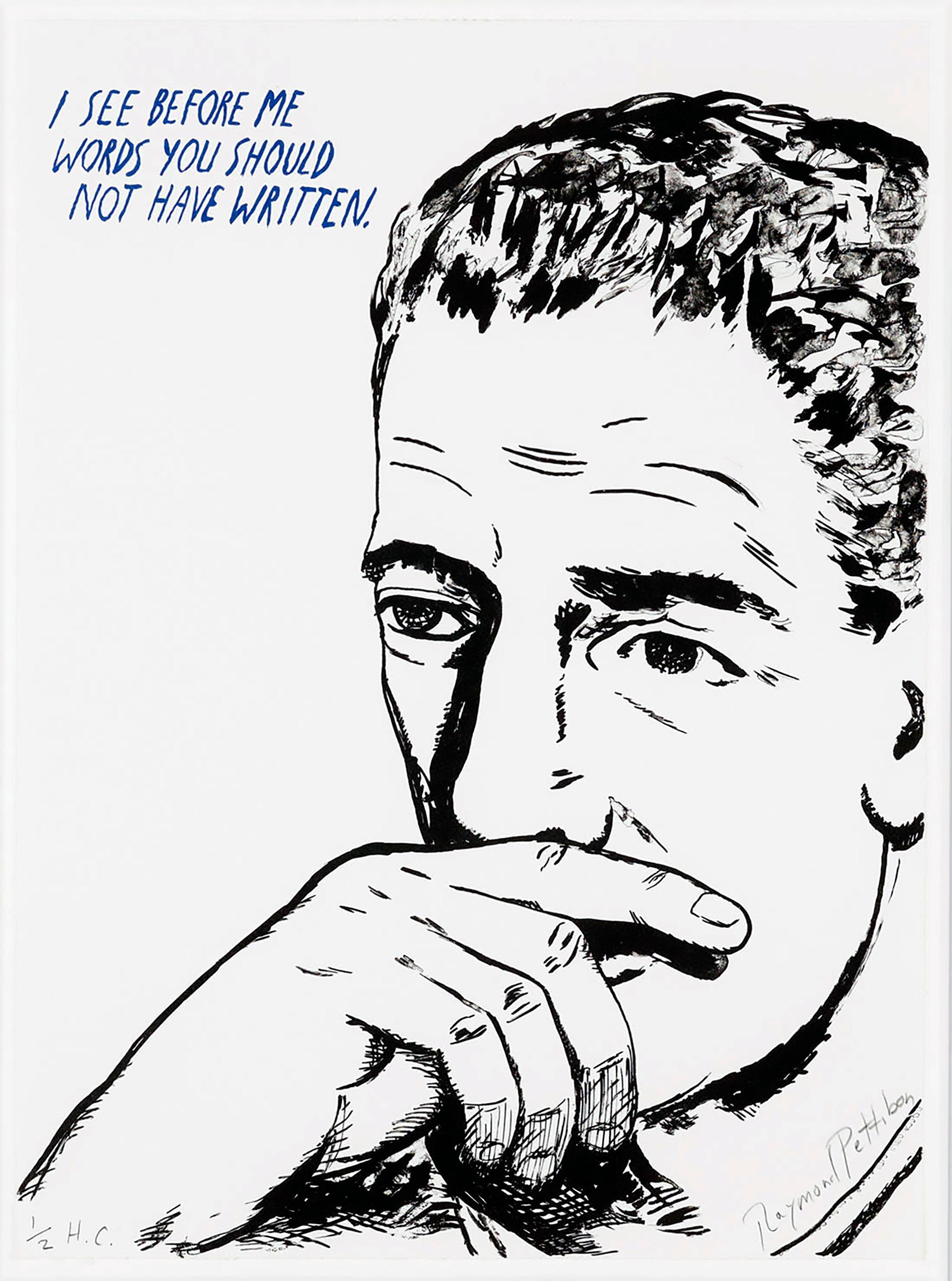 Raymond Pettibon print 2002 (Raymond Pettibon lithograph) 1