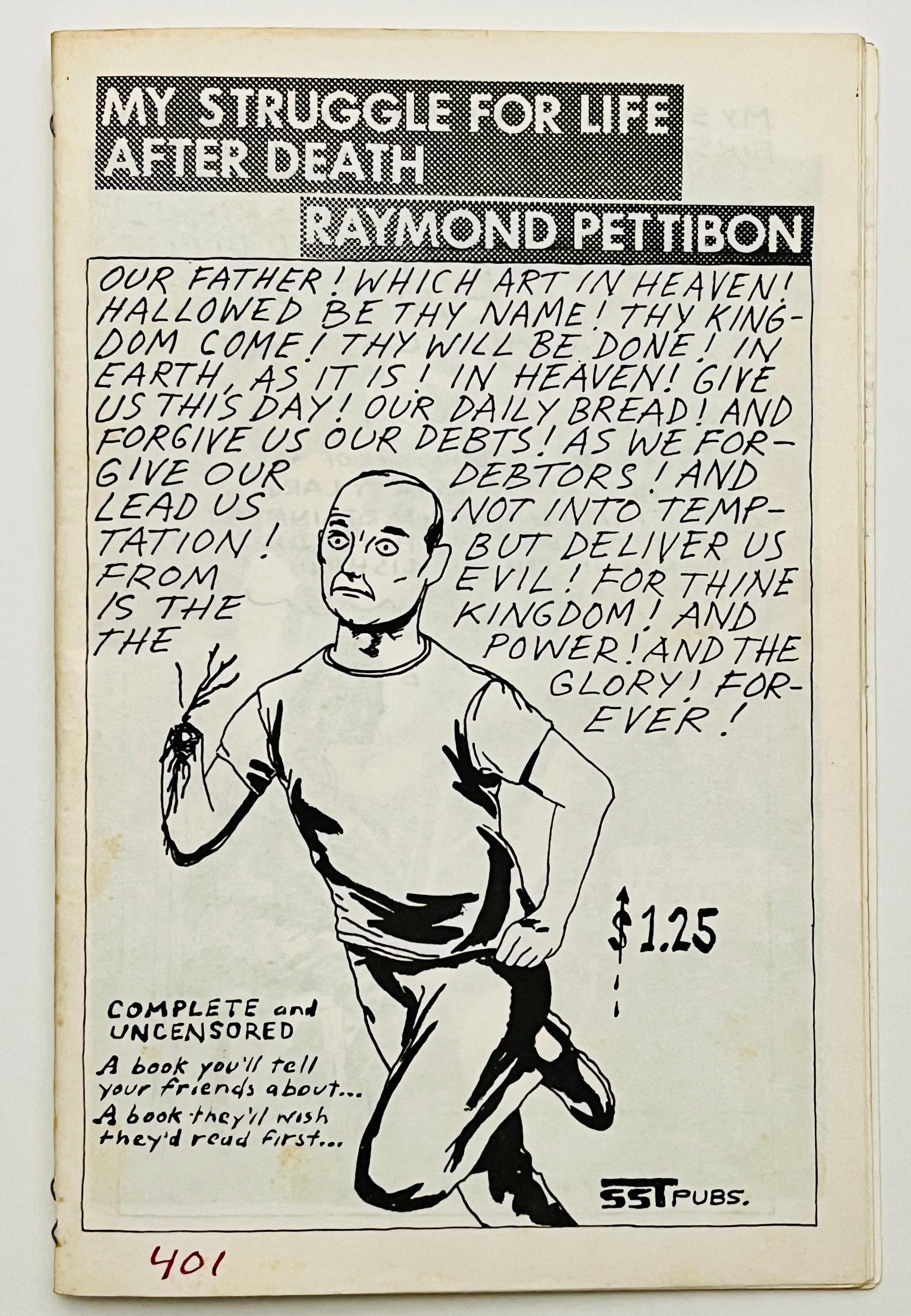 Raymond Pettibon My Struggle for Life After Death 1982 (Raymond Pettibon zine) For Sale 1