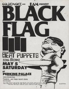 Volantino Punk di Raymond Pettibon 1984 (Raymond Pettibon Black Flag 1984)