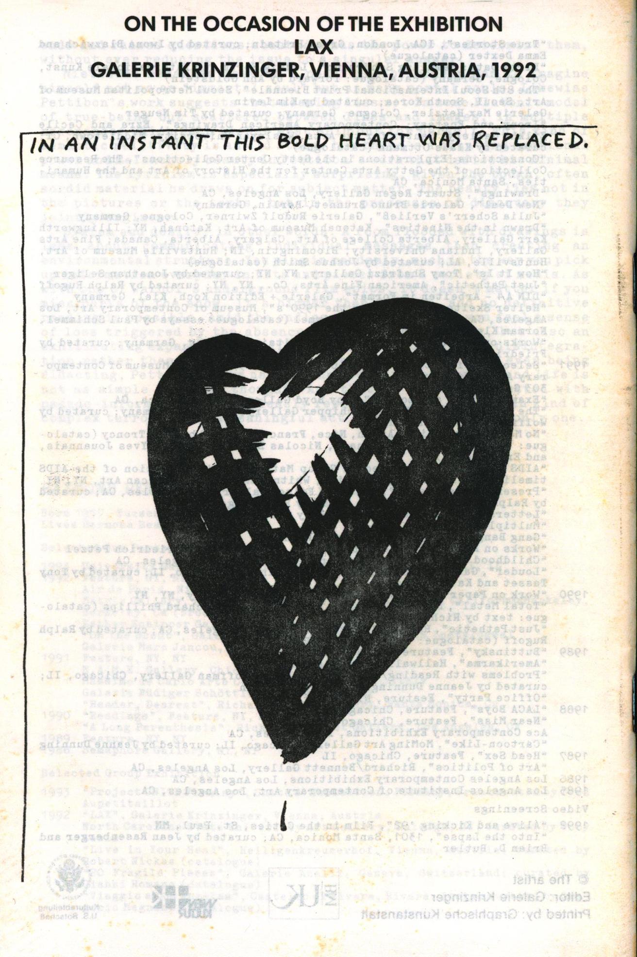 Raymond Pettibon Up The Threshold 1992 (Raymond Pettibon zine) For Sale 1
