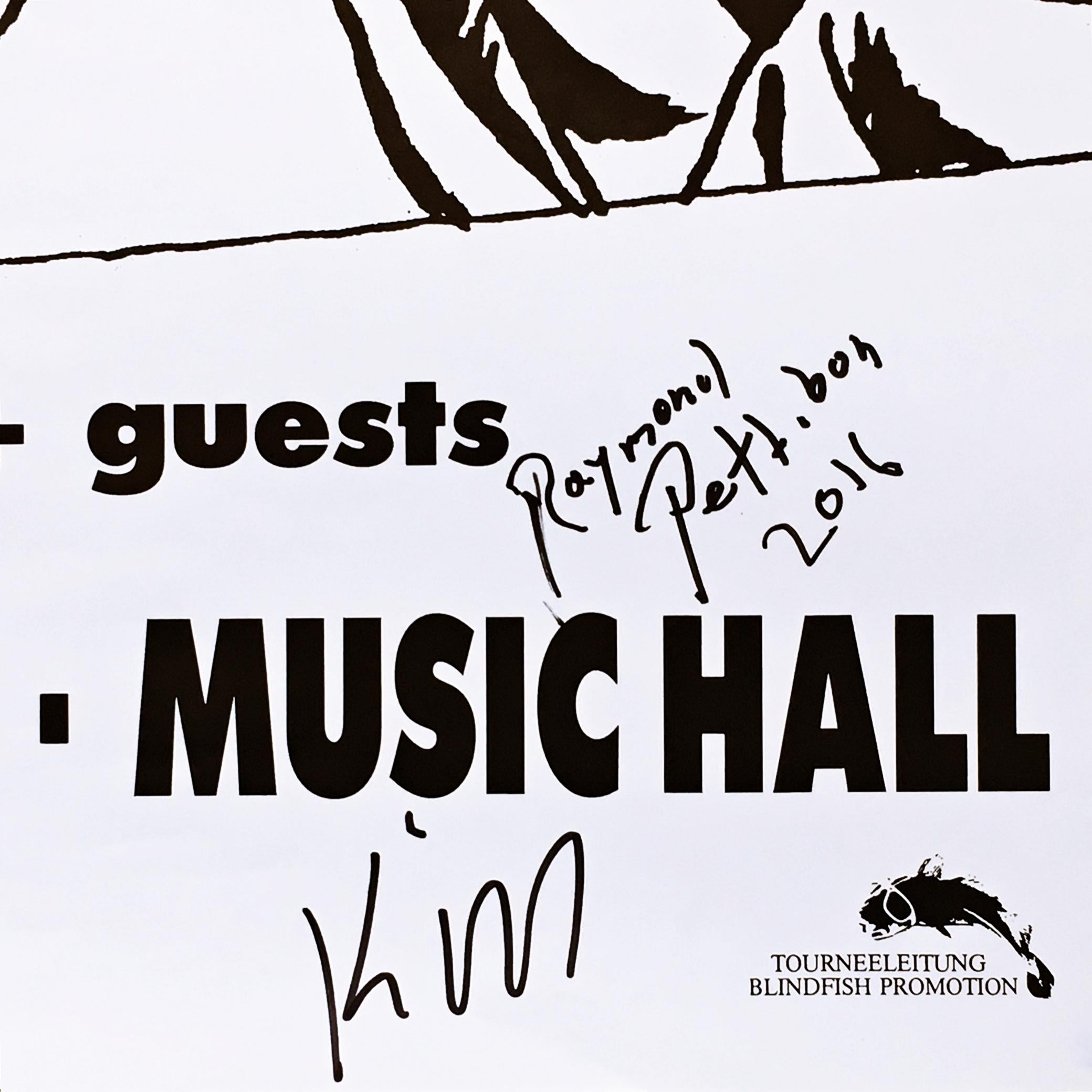 Sonic Youth in der Frankfurter Musikhalle (Signiert von Raymond Pettibon und Kim Gordon) im Angebot 1