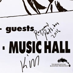 Sonic Youth al Frankfurt Music Hall (Firmato da Raymond Pettibon e Kim Gordon)
