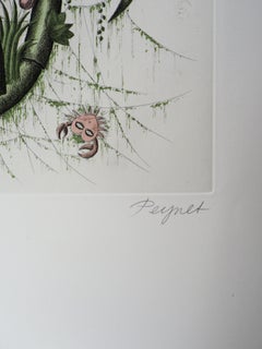 Astrologie - Zodiac : Krebs - Original-Radierung Handsigniert, 1979