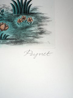 Astrologie - Zodiac : Waage - Original-Radierung, handsigniert mit Bleistift 1979