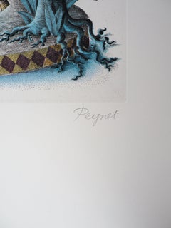 Astrology - Zodiac : Taurus - Original Etching Handsigned, 1979