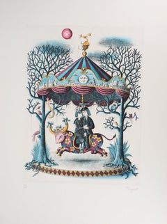 Vintage Astrology - Zodiac : Taurus - Original Etching Handsigned, 1979
