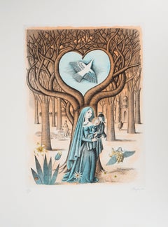 Vintage Astrology - Zodiac : Virgo - Original Etching Handsigned, 1979