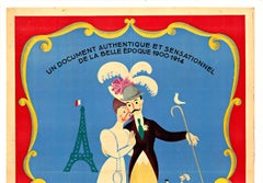 Originales französisches Vintage-Filmplakat, Paris 1900 de la Belle Epoque 1900-1914, Vintage