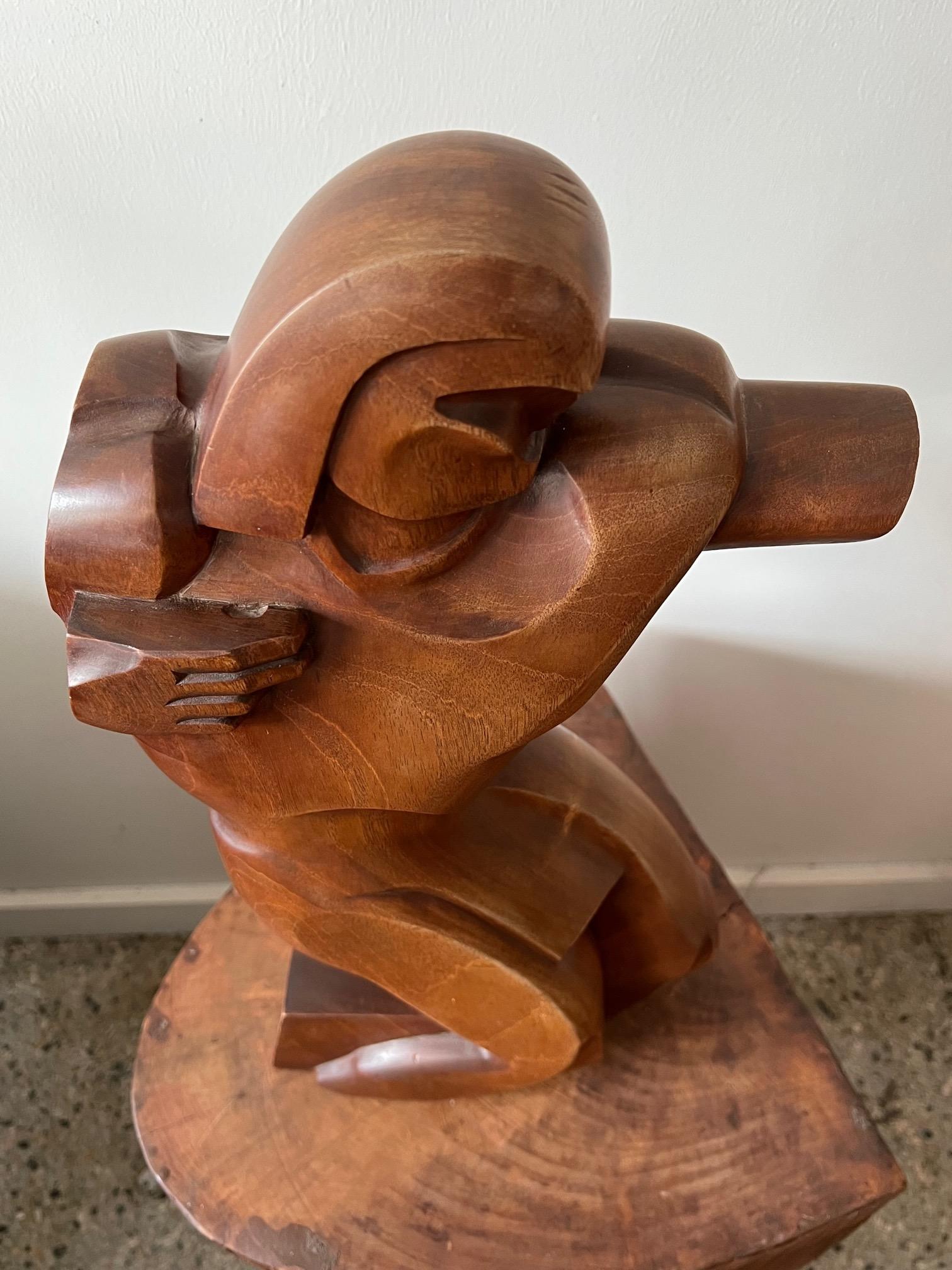 Acajou Sculpture de Raymond Phillips Sanderson 1937 en vente