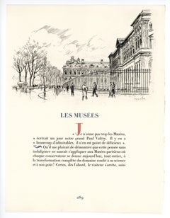 "Les musees" original etching