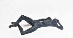 Raymond Sabouraud, Femme Nu, Patinated Bronze Sculptural Paperweight, 1924
