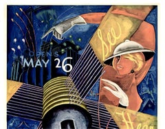 Original Chicago World's Fair A Century of Progress Poster, Raymond Sando