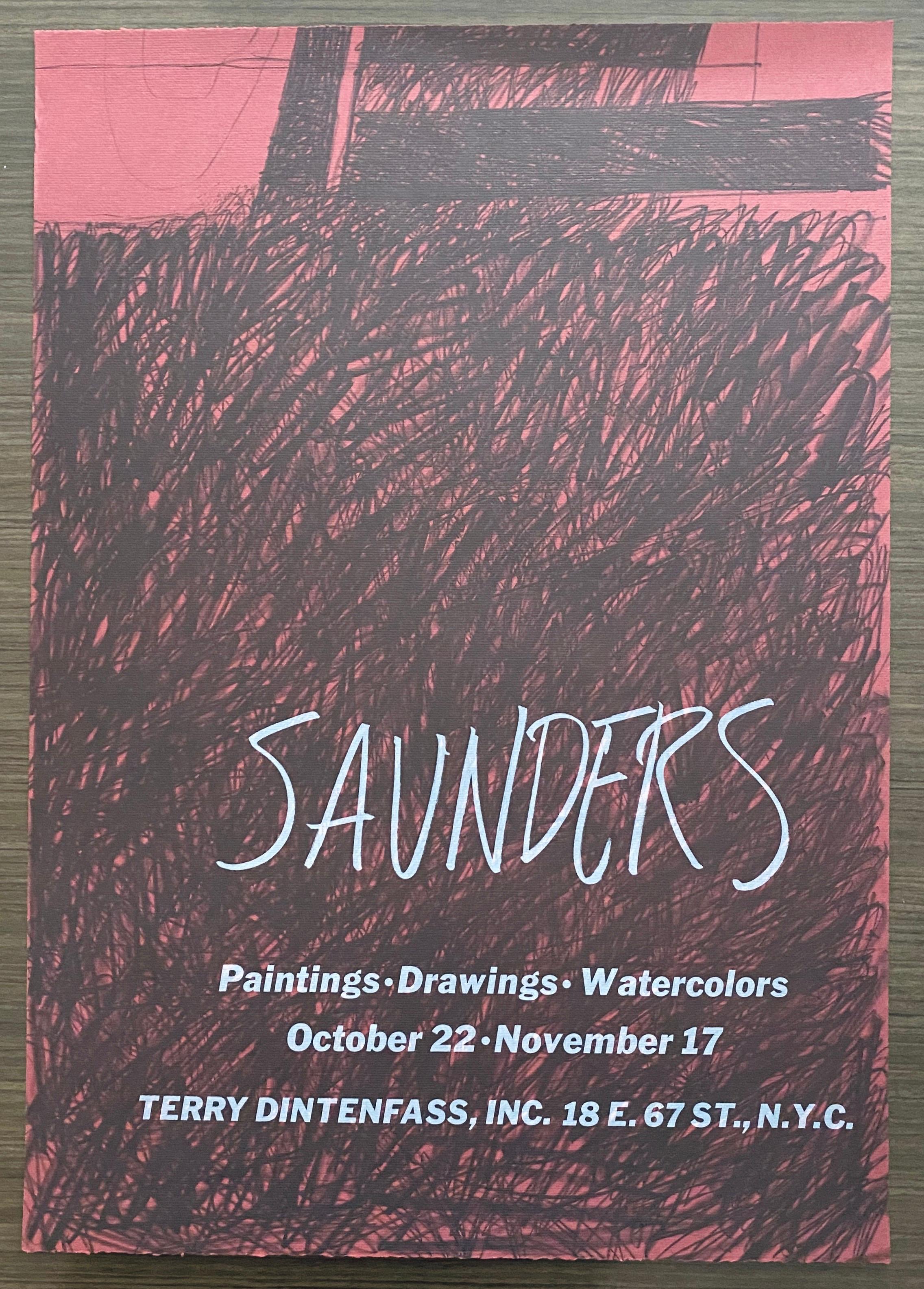 Abstract Offset Lithograph - Print by Raymond Saunders