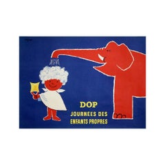 1953 Savignac DOP French original Advertising Poster