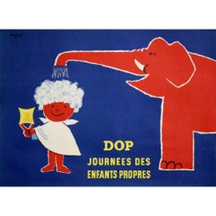 1953 Savignac DOP French original Advertising Poster