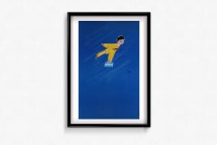 circa 1970 “J’y vole donc j’y suis” Air France poster by Raymond Savignac