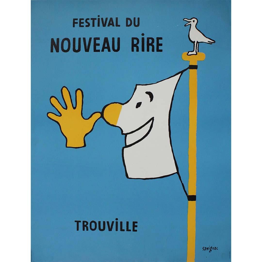 Originalplakat von Savignac, ca. 1980, Festival du nouveau rire Trouville – Print von Raymond Savignac