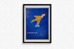 Circa 1970 Original Air France Travel Aviation Poster by Raymond Savignac