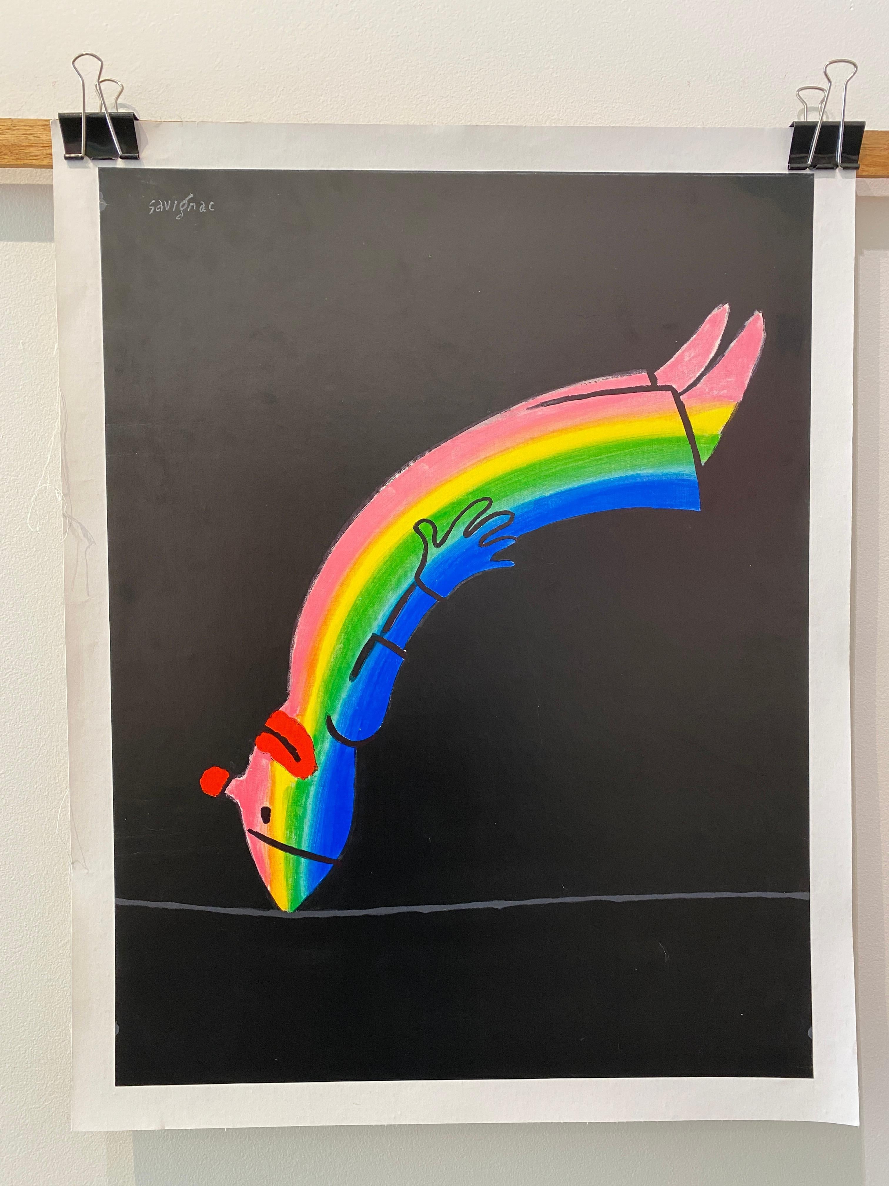 Raymond Savignac, 'Savignac Rainbow', Original Vintage Poster, 1970 In Good Condition For Sale In Melbourne, Victoria