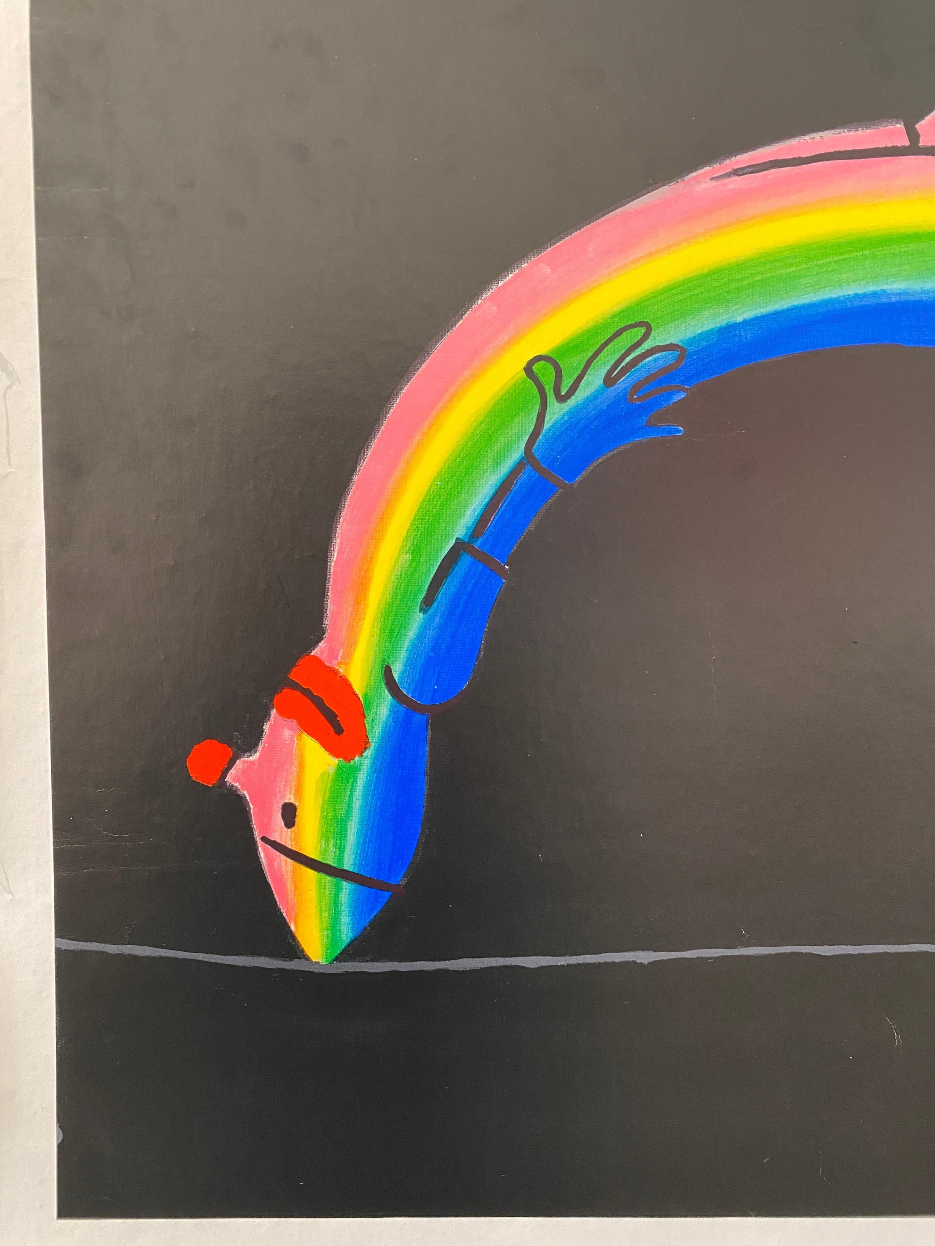 Raymond Savignac, 'Savignac Rainbow', Original Vintage Poster, 1970 For Sale 2