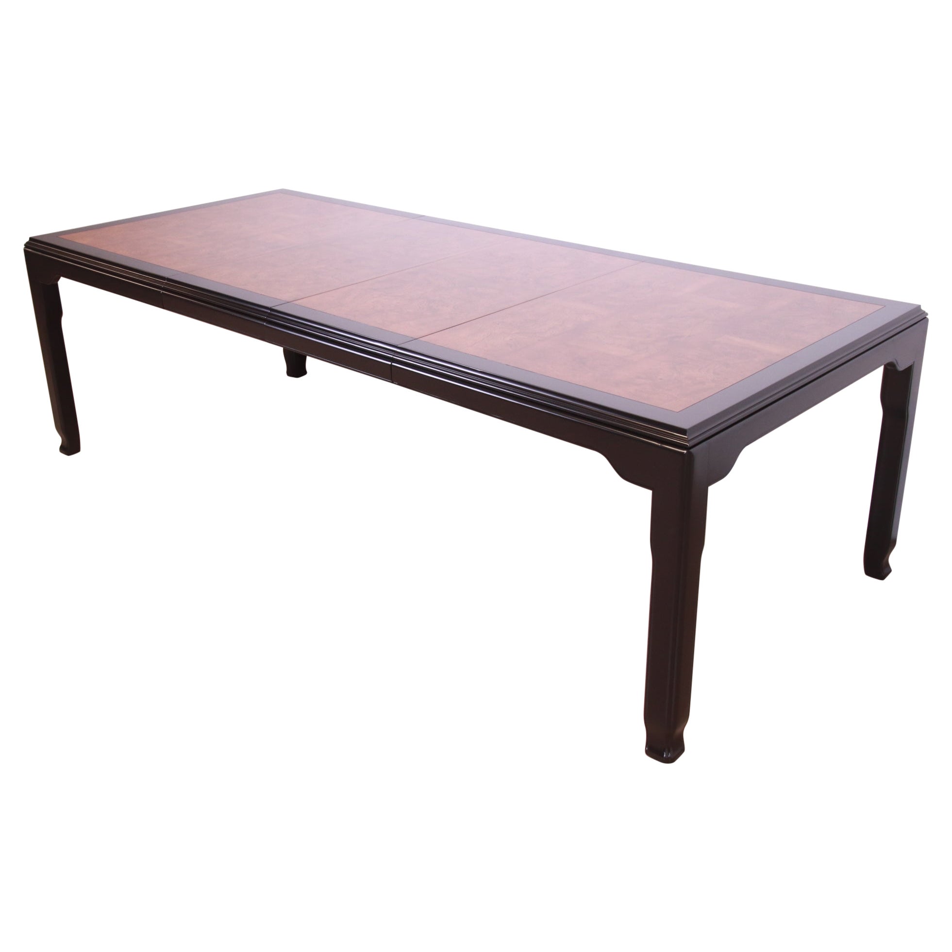 Raymond Sobota for Century Furniture Hollywood Regency Burl Wood Dining Table